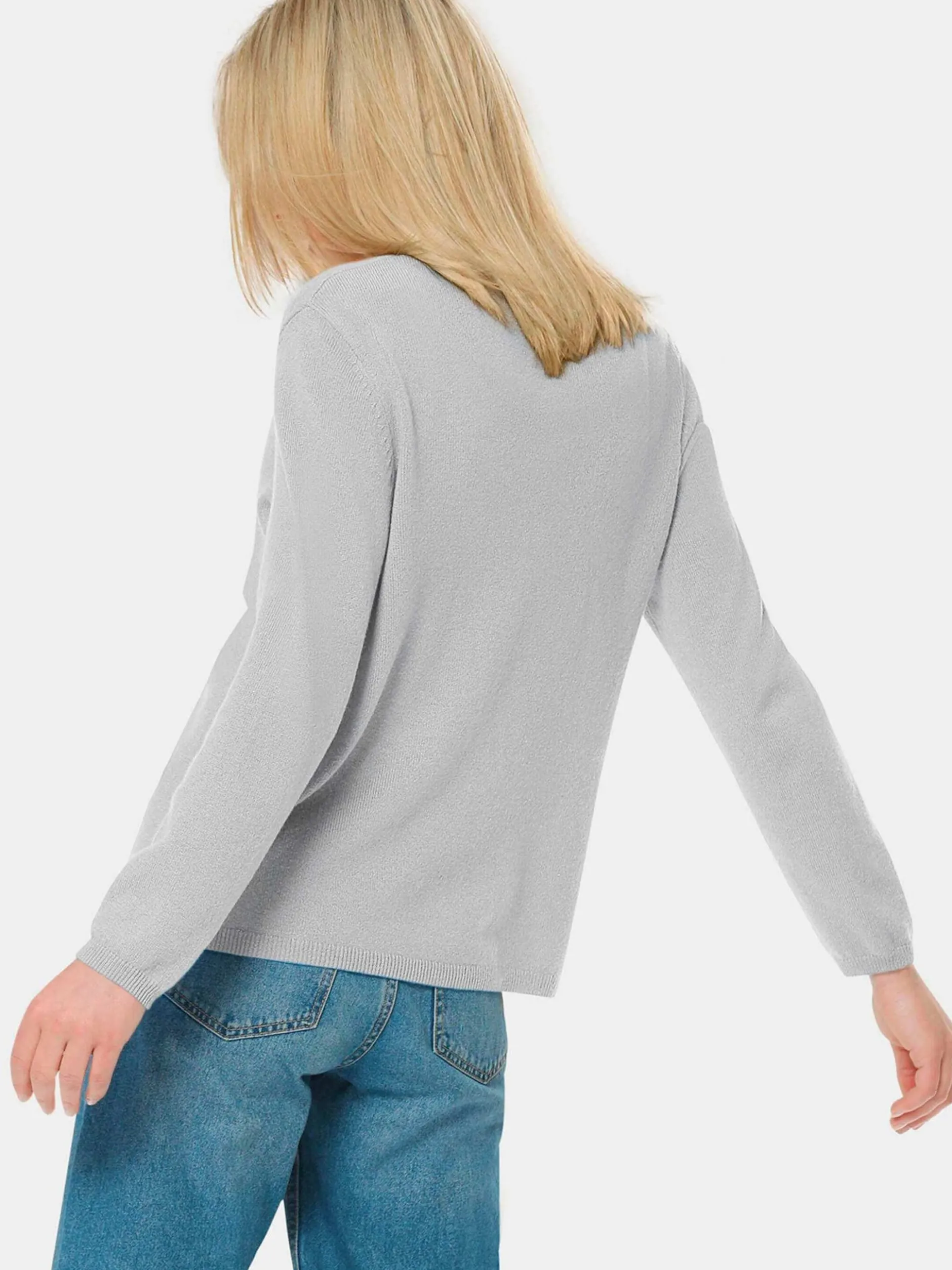 Goldner Damen Strickjacken - Kurzgröße in melange