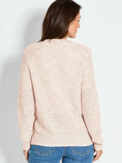 Goldner Damen Strickjacken - Kurzgröße in weiß