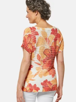 Goldner Damen Strickpullover in orange beige