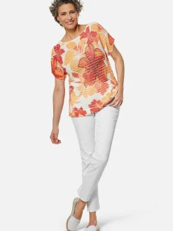 Goldner Damen Strickpullover in orange beige