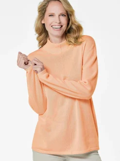 Goldner Damen Strickpullover in orange - Ärmel: langarm