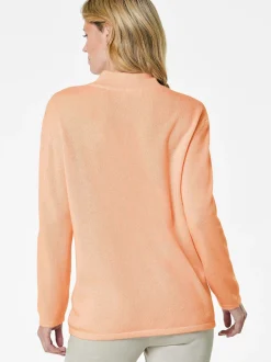 Goldner Damen Strickpullover in orange - Ärmel: langarm