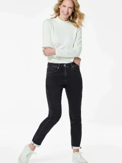 Goldner Damen Thermohosen in schwarz
