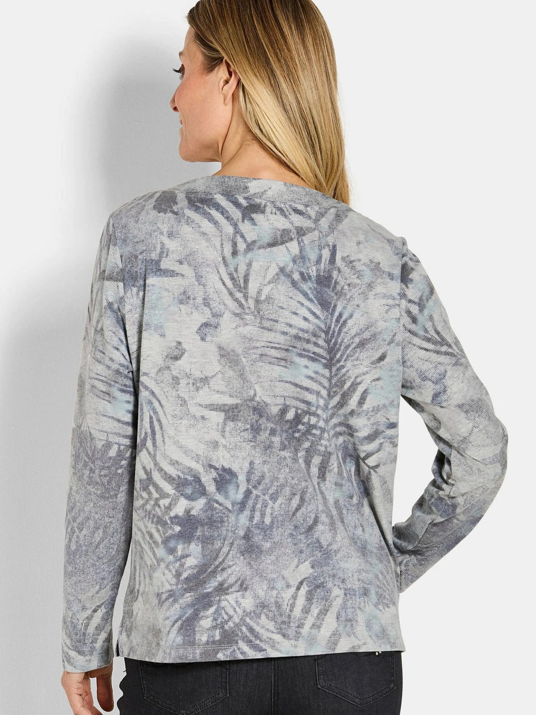 Goldner Damen T-Shirt - Kurzgröße in grau