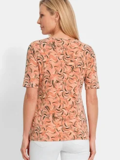 Goldner Damen T-Shirt - Kurzgröße in mehrfarbig