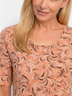 Goldner Damen T-Shirt - Kurzgröße in mehrfarbig