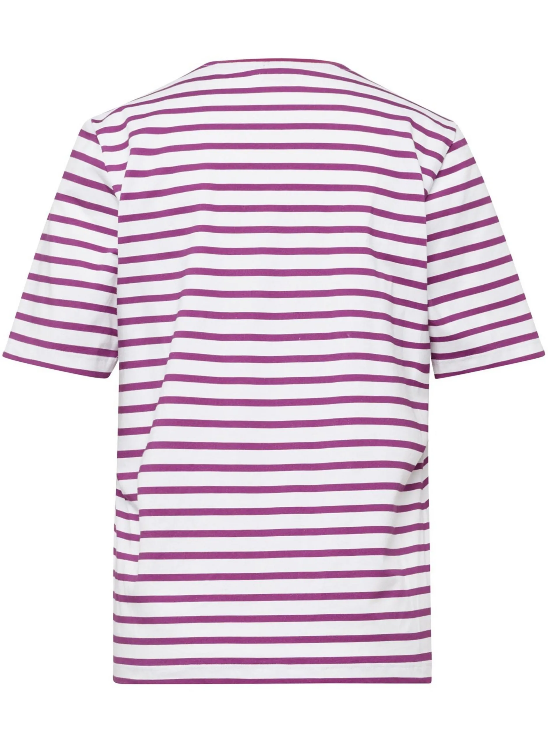 Goldner Damen T-Shirts in lila - Ausschnitt: Rundhals