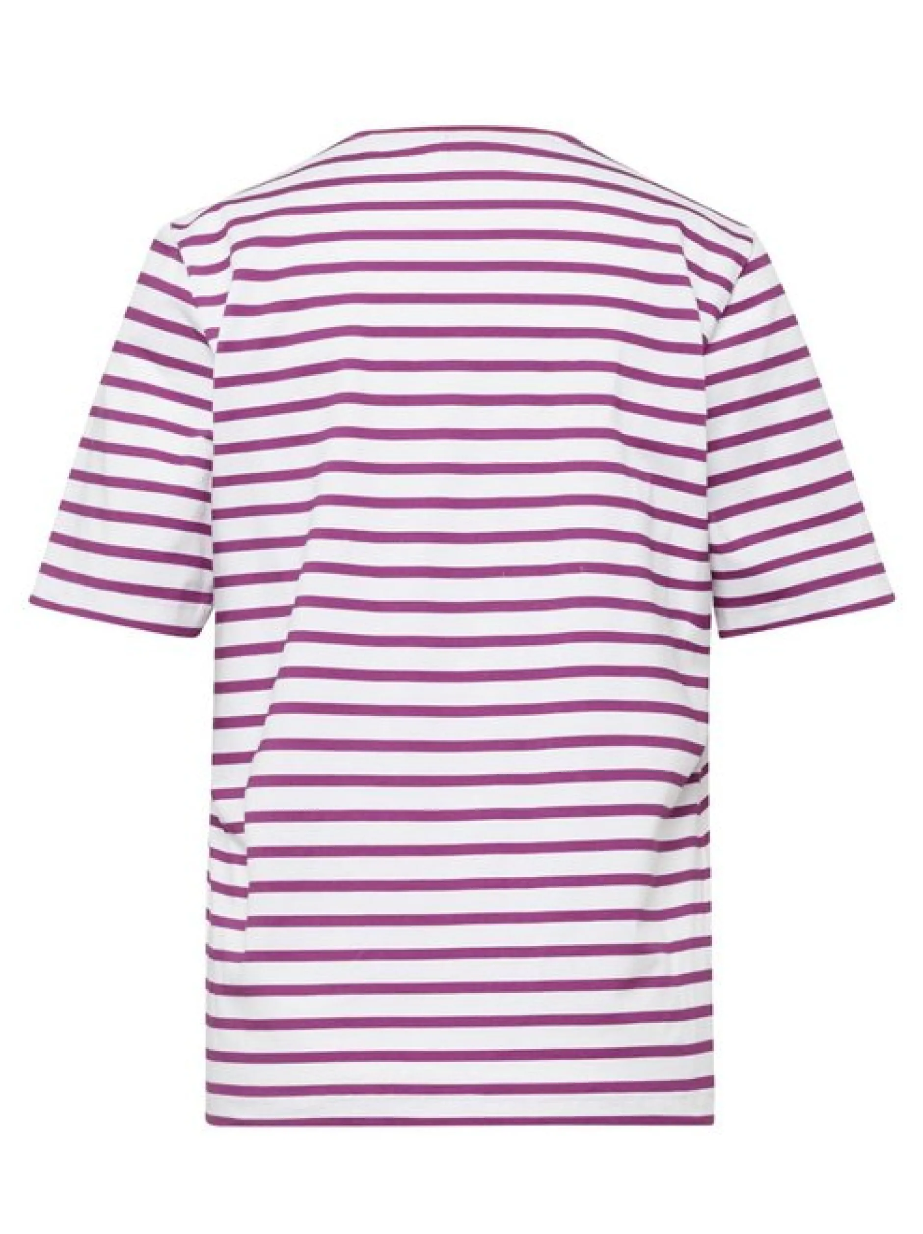 Goldner Damen T-Shirts in lila - Ausschnitt: Rundhals