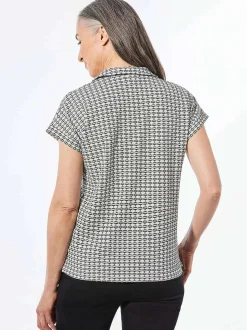Goldner Damen T-Shirts in schwarz - Ärmel: ohne Arm