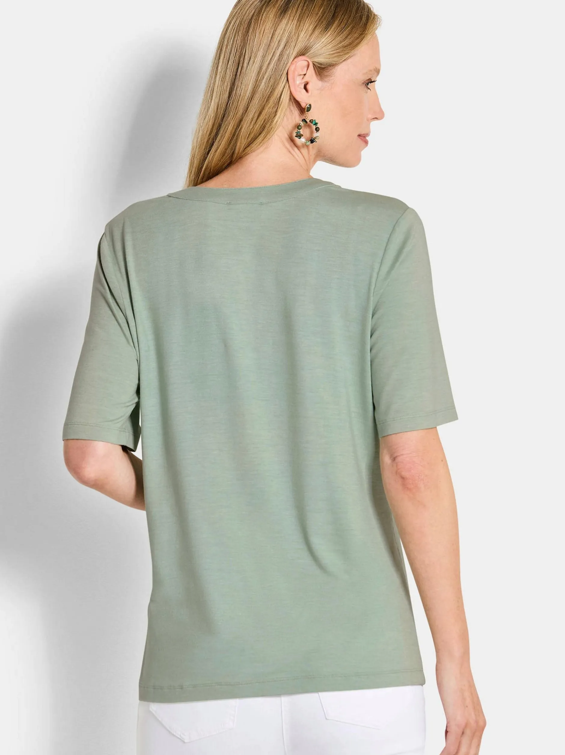 Goldner Damen T-Shirts - Kurzgröße in grün