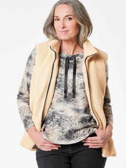 Goldner Damen Westen in beige