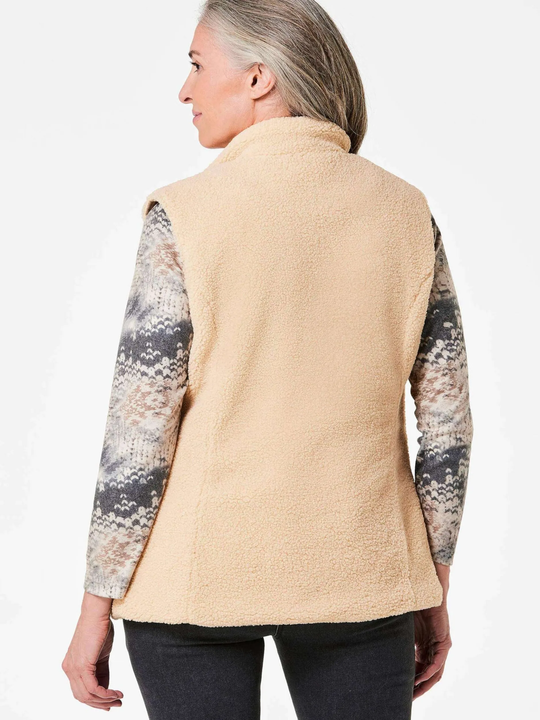 Goldner Damen Westen in beige
