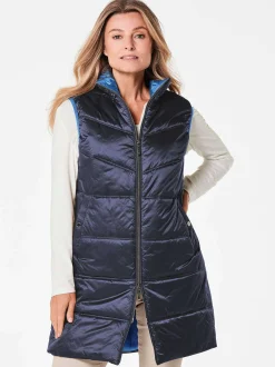 Goldner Damen Westen in marine