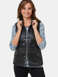 Goldner Damen Westen in schwarz