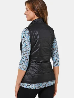 Goldner Damen Westen in schwarz