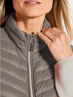 Goldner Damen Westen in taupe