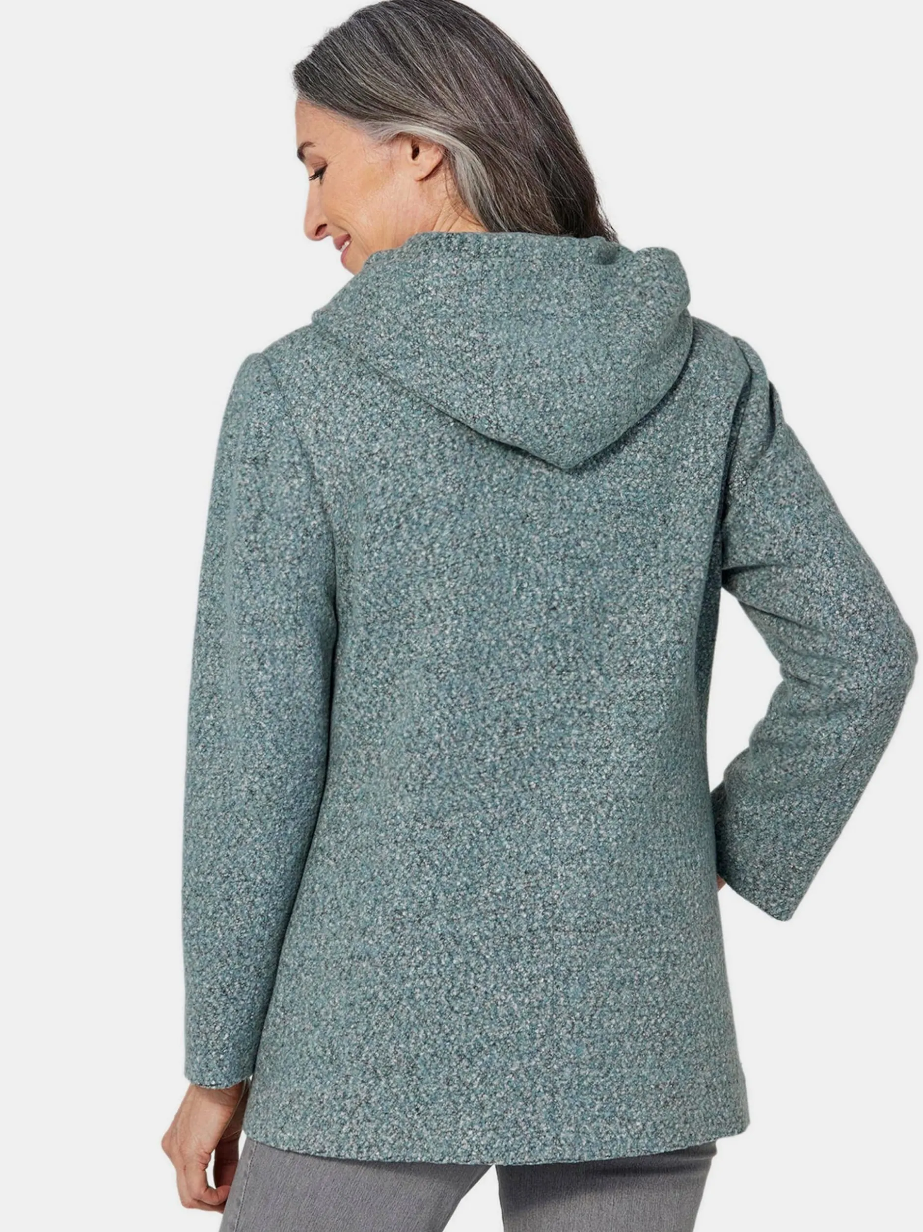 Goldner Damen Winterjacken in grün