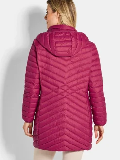 Goldner Damen Winterjacken - Kurzgröße in bordeaux