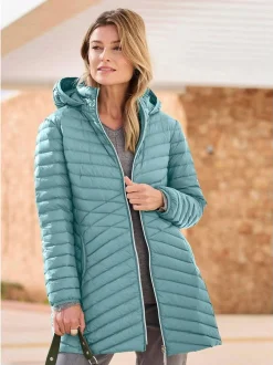 Goldner Damen Winterjacken - Kurzgröße in grün