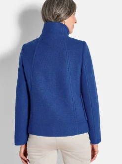 Goldner Damen Wolljacken in royal