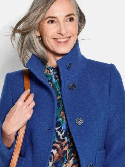 Goldner Damen Wolljacken in royal
