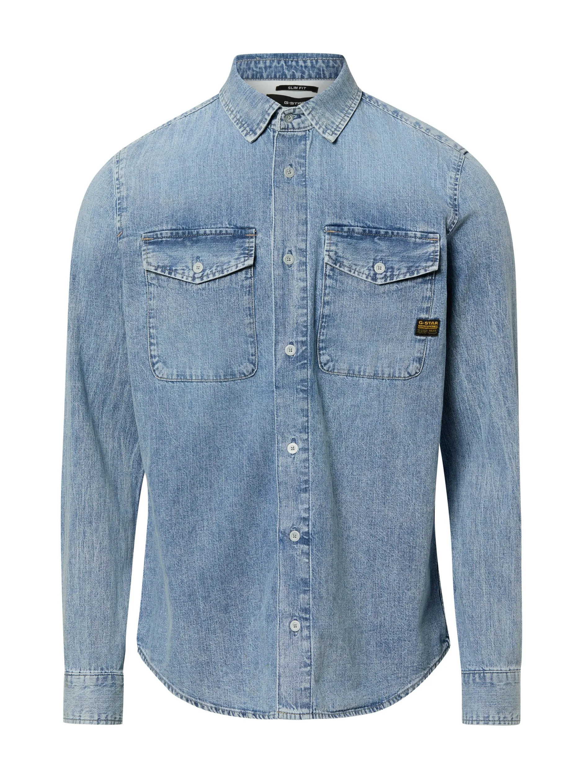 G-Star RAW Herren Jeanshemd - Marine in medium stone