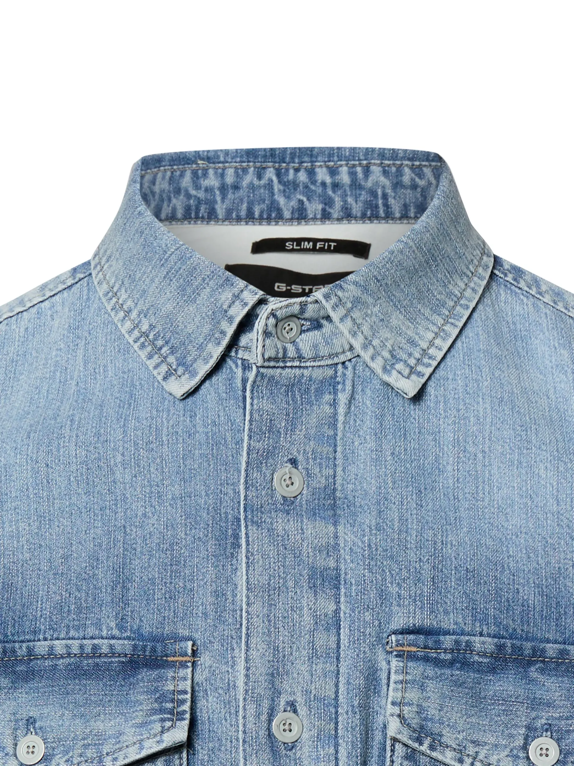 G-Star RAW Herren Jeanshemd - Marine in medium stone