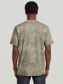 G-Star RAW Herren T-Shirt in schlamm - Ärmel: kurzarm