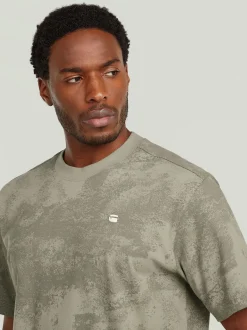 G-Star RAW Herren T-Shirt in schlamm - Ärmel: kurzarm