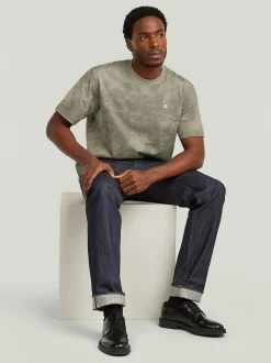 G-Star RAW Herren T-Shirt in schlamm - Ärmel: kurzarm