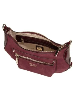 GUESS Damen Bodybag - Marsha Mini Crossbody in bordeaux