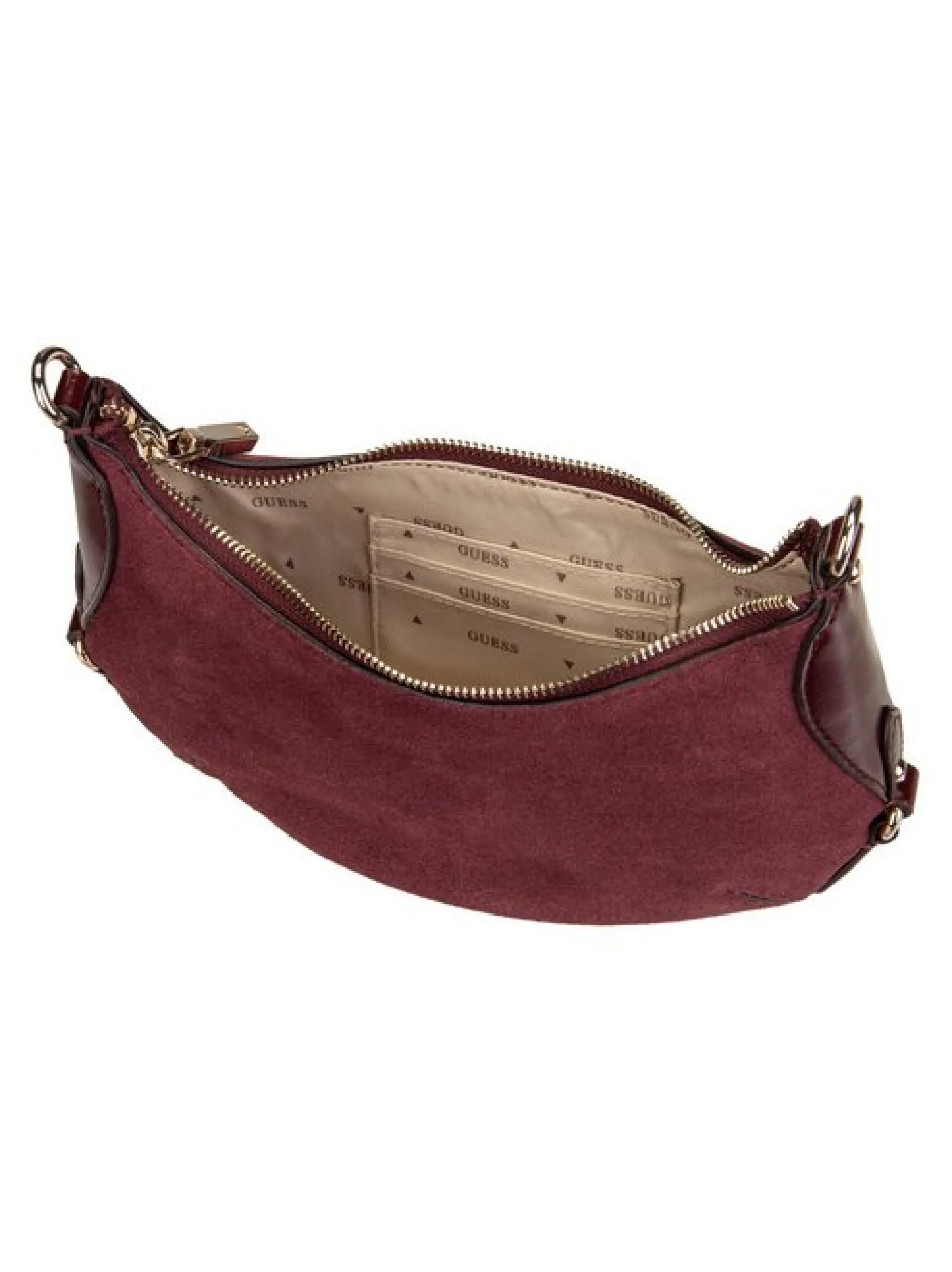 GUESS Damen Bodybag - Marsha Mini Crossbody in bordeaux
