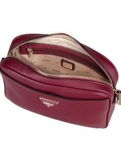 GUESS Damen Bodybag - Meridian 2 Camera Bag in bordeaux