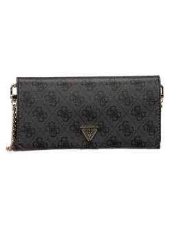 GUESS Damen Clutch - Noelle II Xbody Flap Organizer in grau