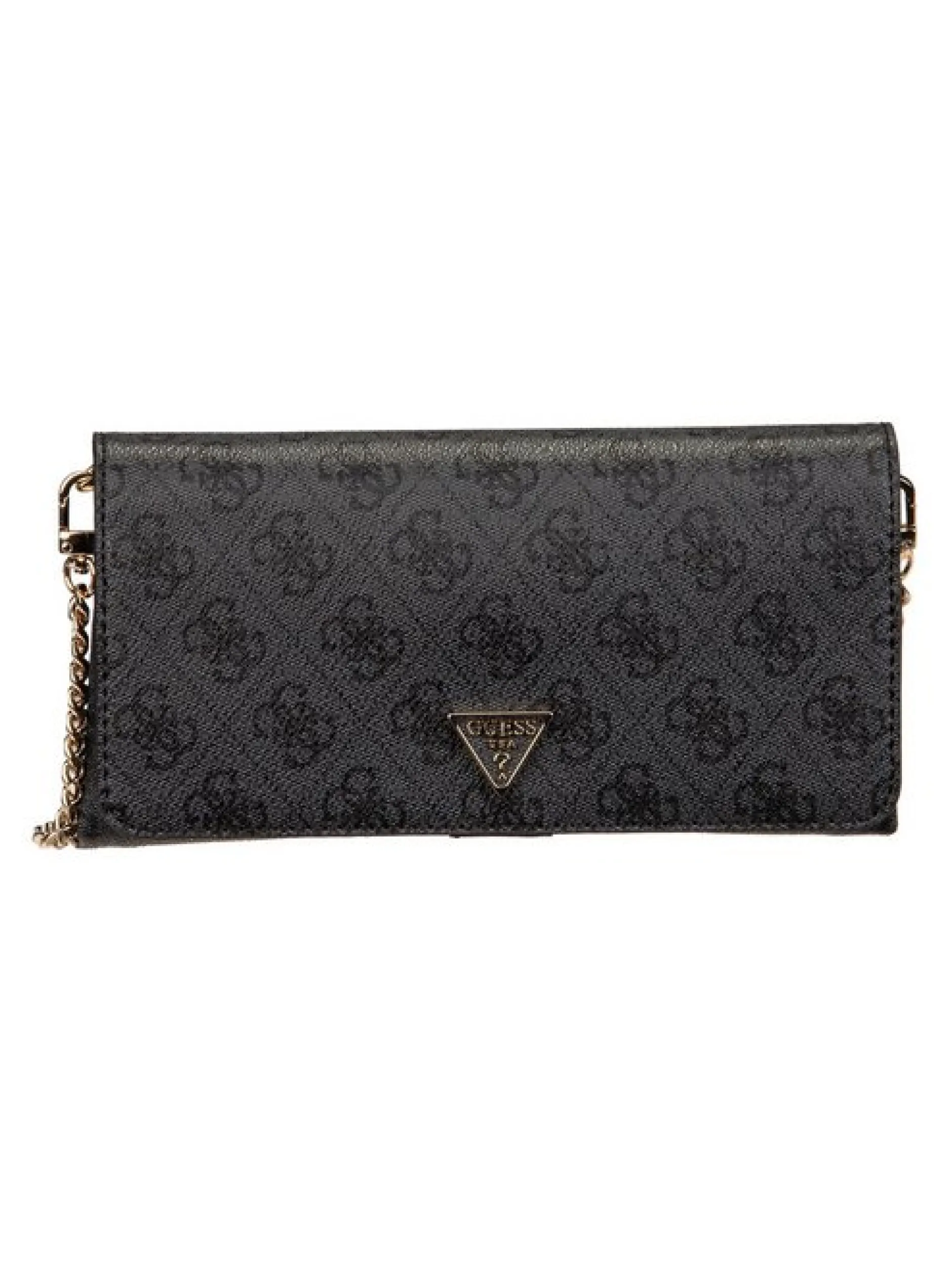 GUESS Damen Clutch - Noelle II Xbody Flap Organizer in grau