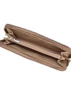 GUESS Damen Geldbörse - Brenton Slg Large Zip Around in braun