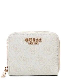 GUESS Damen Geldbörse - Laurel in weiß grau