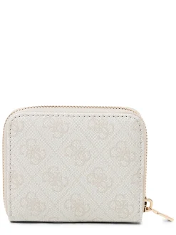 GUESS Damen Geldbörse - Laurel in weiß grau
