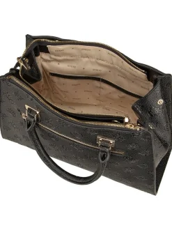 GUESS Damen Handtasche - Cresidia 2 Society SAT in schwarz