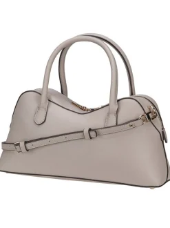 GUESS Damen Handtasche - Davina Satchel in taupe