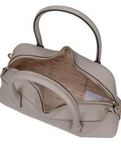 GUESS Damen Handtasche - Davina Satchel in taupe