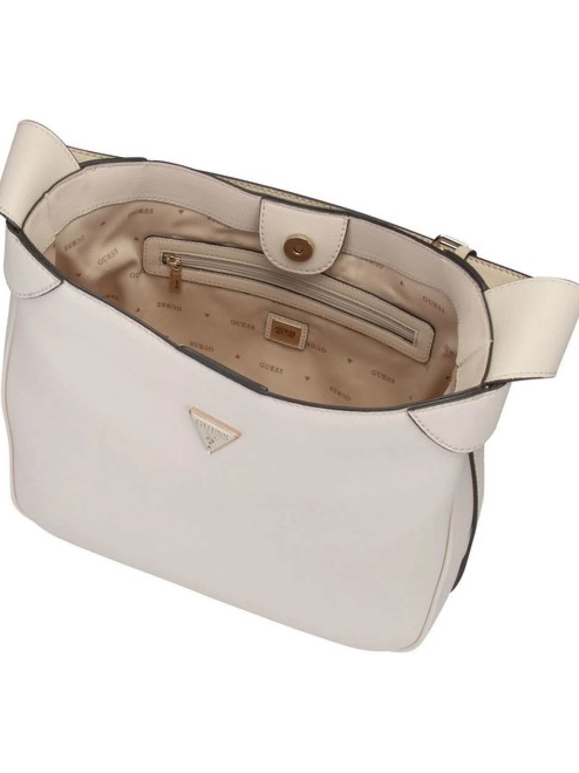GUESS Damen Handtasche - Fedora in ecru
