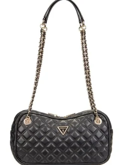 GUESS Damen Handtasche - Giully II Shoulder Satchel in schwarz