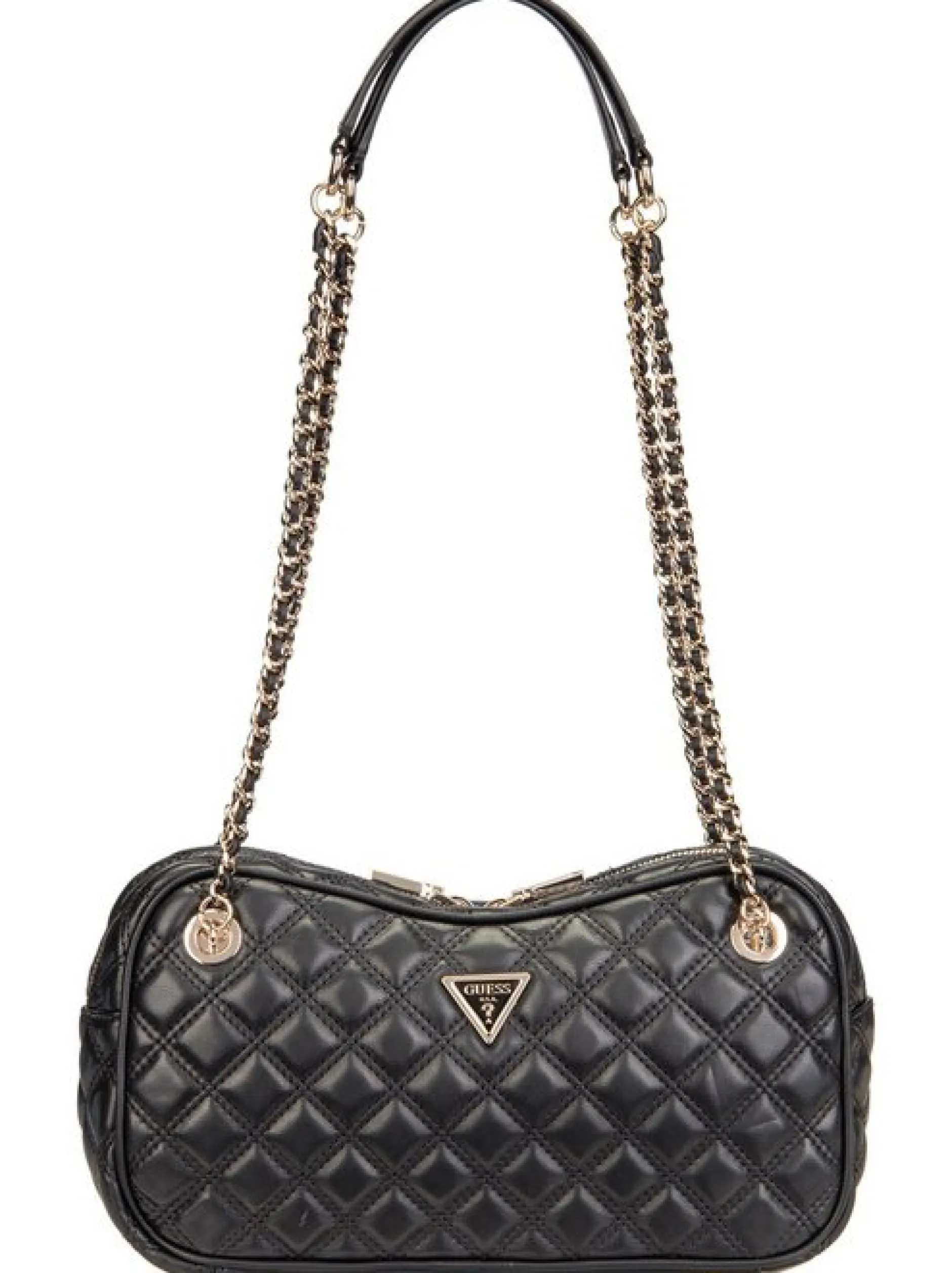 GUESS Damen Handtasche - Giully II Shoulder Satchel in schwarz