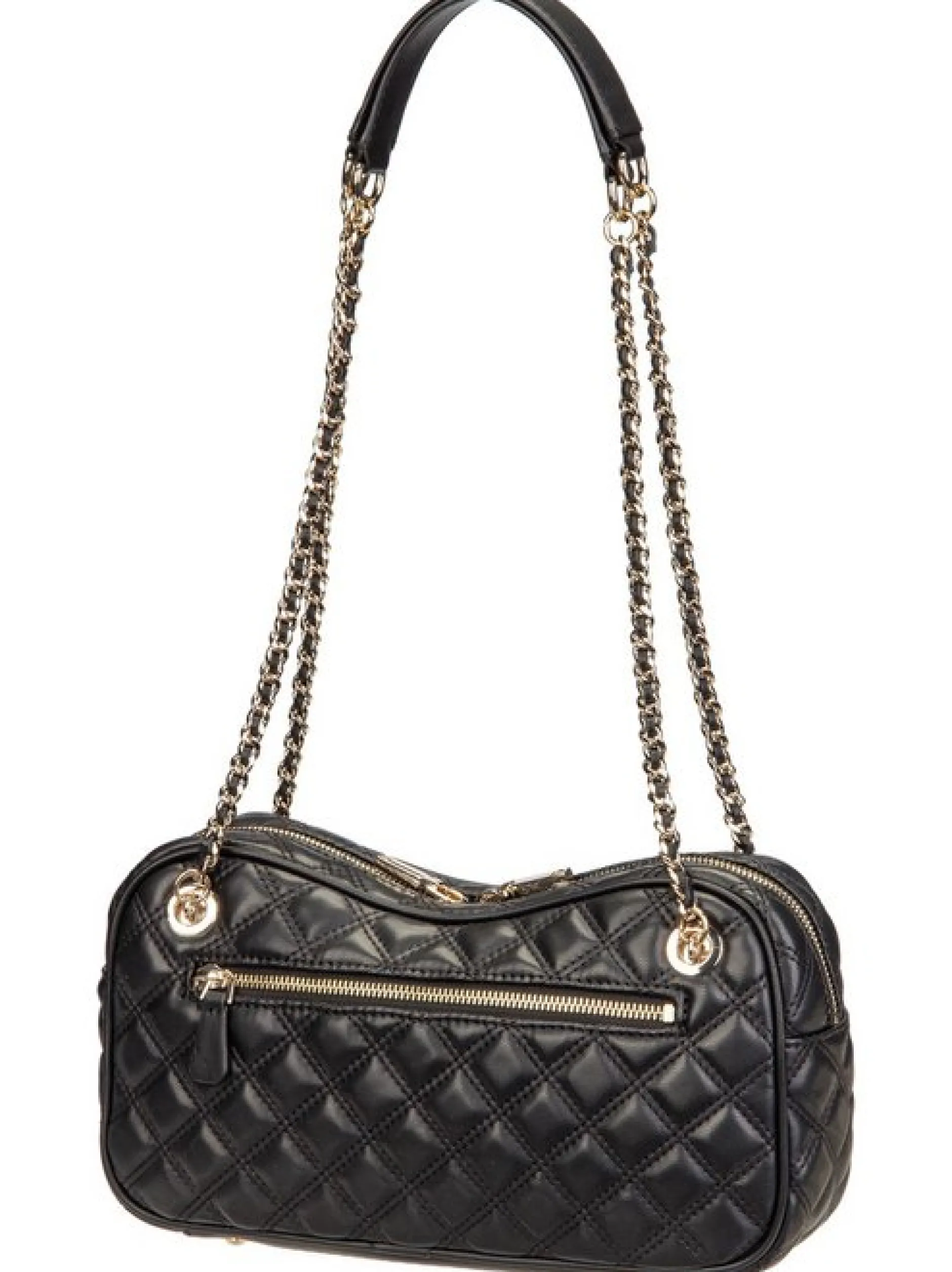 GUESS Damen Handtasche - Giully II Shoulder Satchel in schwarz
