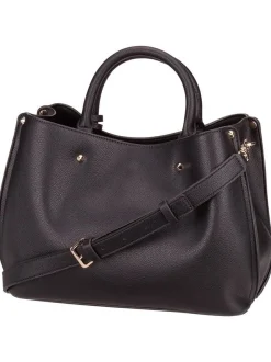 GUESS Damen Handtasche - Meridian II Girlfriend SAT in schwarz