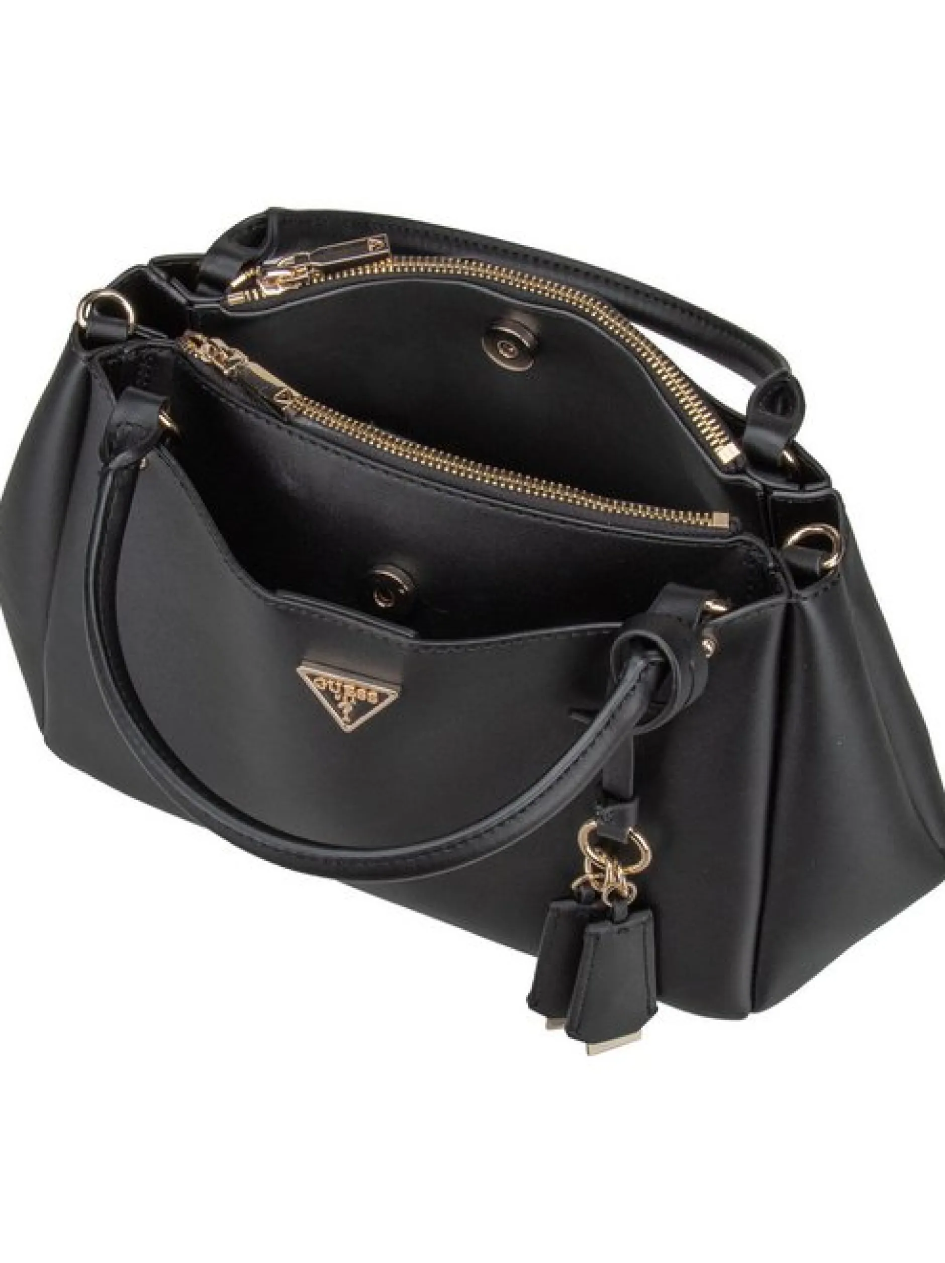 GUESS Damen Handtasche - Talent Multi Comp SAT in schwarz