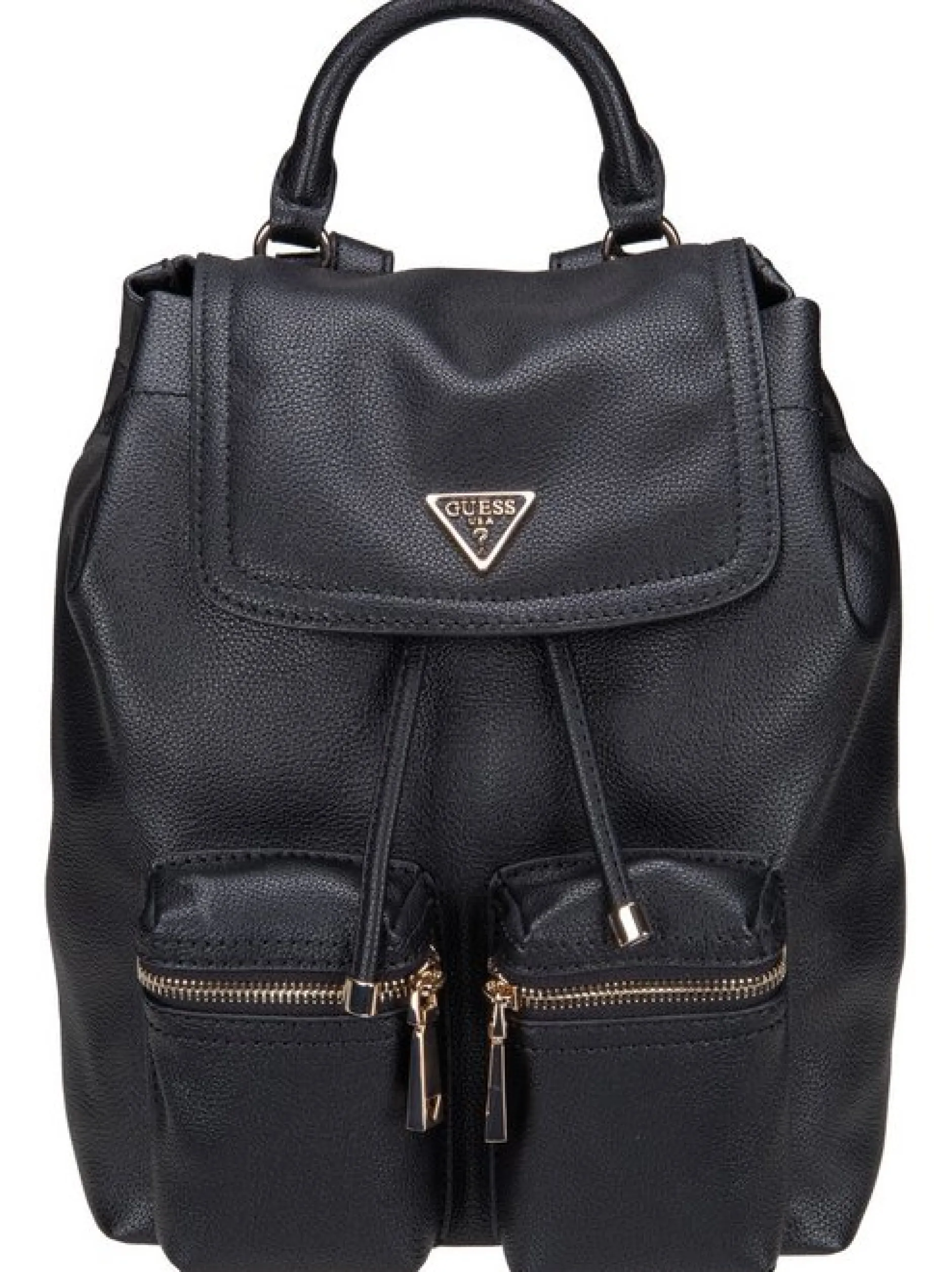 GUESS Damen Rucksack - Manhattan II Flap in schwarz