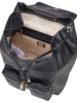 GUESS Damen Rucksack - Manhattan II Flap in schwarz