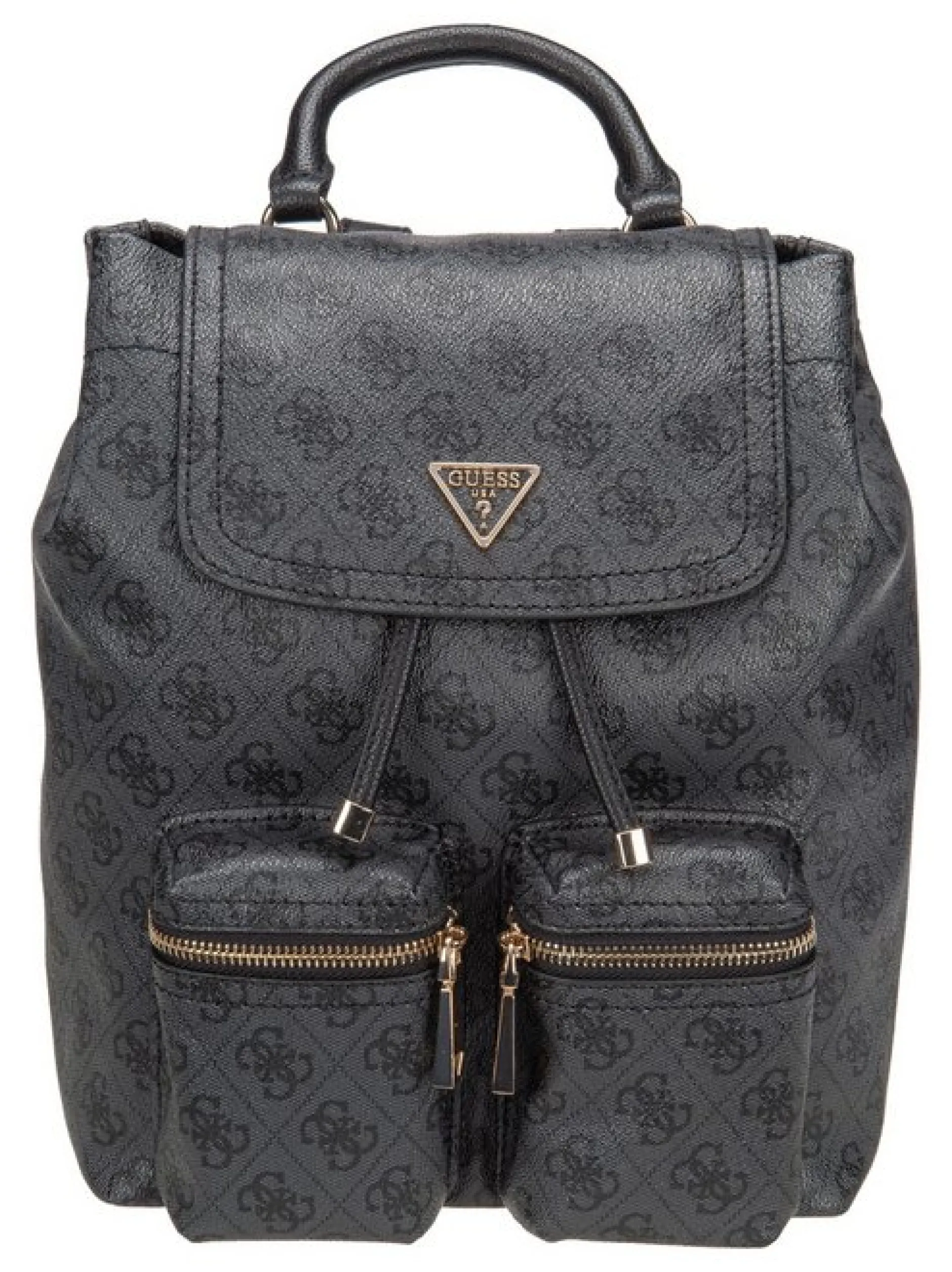 GUESS Damen Rucksack - Manhattan II Flap in grau